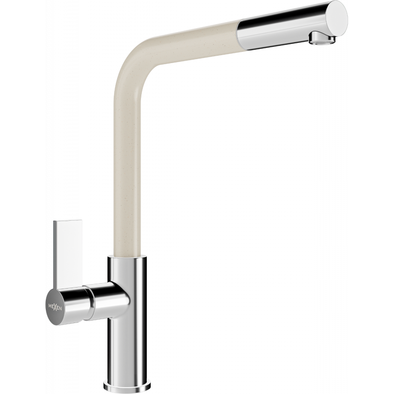 Mexen Flora kuchyňská baterie, chrom/béžová - 670401-09