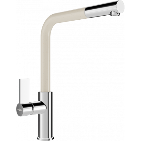 Mexen Flora kuchyňská baterie, chrom/béžová - 670401-09