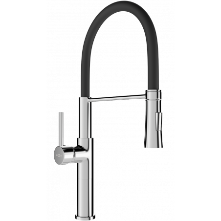 Mexen Dina kuchyňská baterie, chrom/černá - 672701-07