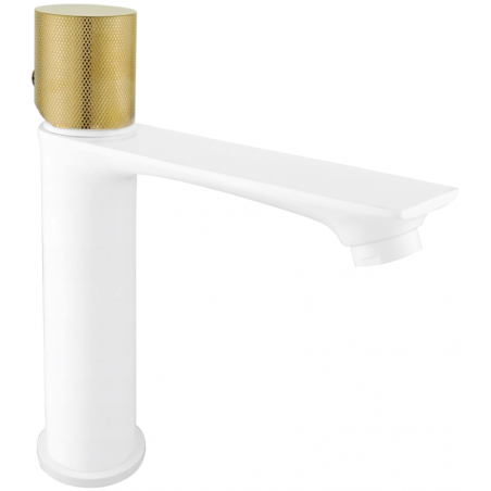 Mexen Royo One baterie umyvadlová, bílá/zlatá - 72201-25