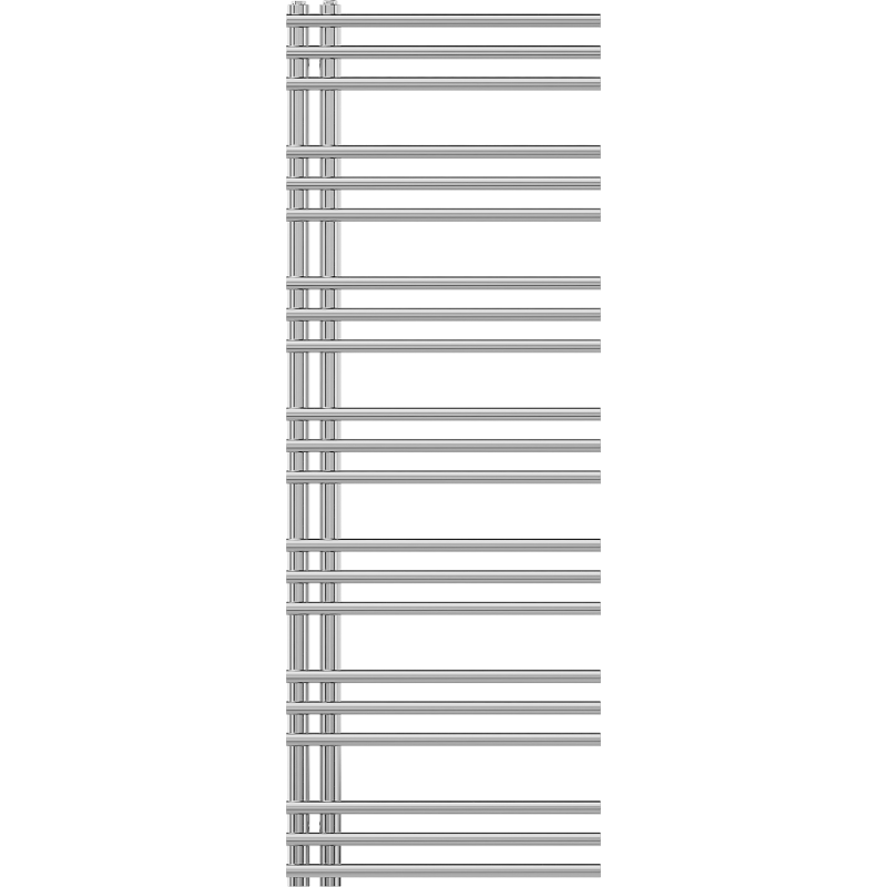 Mexen Neptun dekorativní koupelnový radiátor 1400 x 500 mm, 420 W, chrom - W101-1400-500-00-01