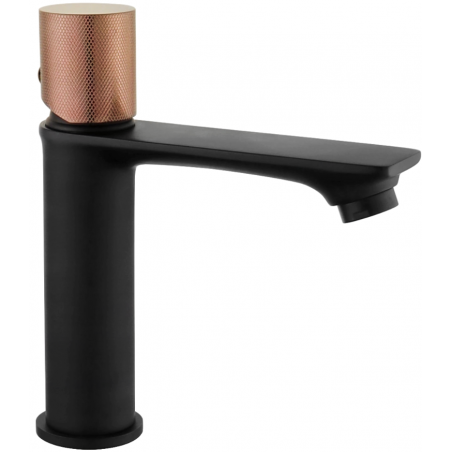 Mexen Royo One vodovodní baterie, černá/růžové zlato - 72201-76