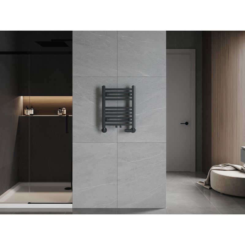 Mexen Ares radiátor do koupelny 500 x 400 mm, 179 W, antracit - W102-0500-400-00-66