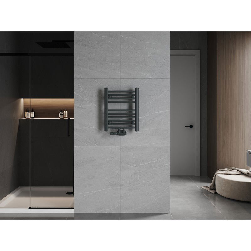 Mexen Ares radiátor do koupelny 500 x 400 mm, 179 W, antracit - W102-0500-400-00-66