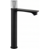 Mexen Royo One vysoká umyvadlová baterie, chrom/černá - 72211-77