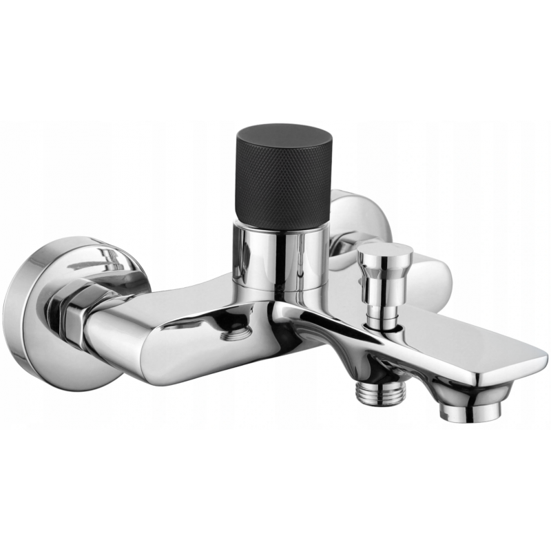 Mexen Royo One baterie vanová, chrom/černá - 72231-07
