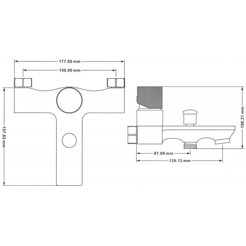 Mexen Royo One koupelnová baterie, černá - 72231-70