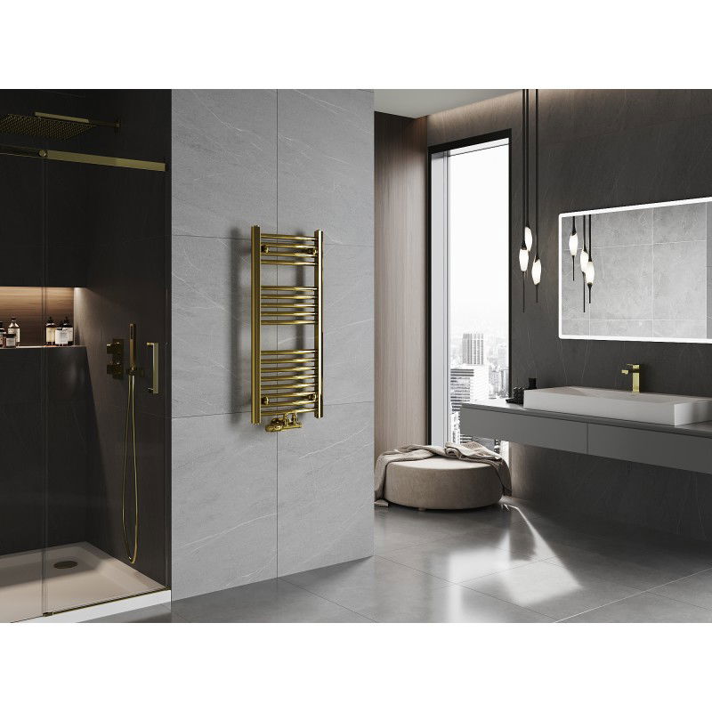 Mexen Ares koupelnový radiátor 900 x 400 mm, 246 W, zlatý - W102-0900-400-00-50