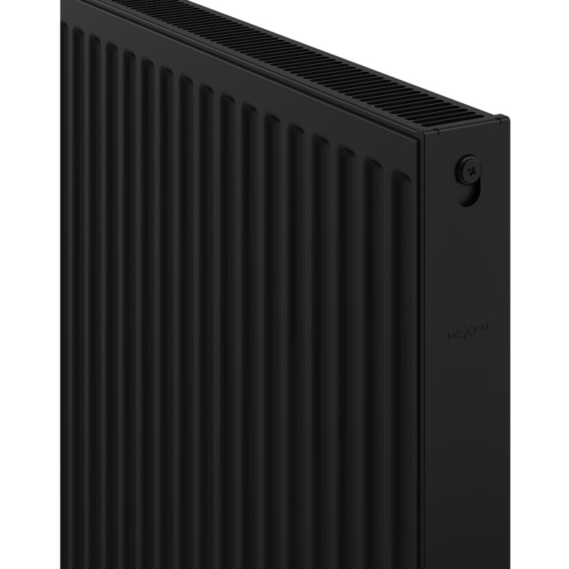 Mexen C21 desk radiátor 400 x 700 mm, boční připojení, 648 W, černý - W421-040-070-70