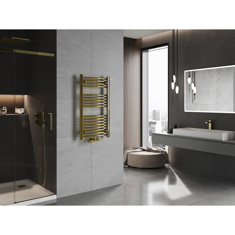 Mexen Ares koupelnový radiátor 900 x 500 mm, 294 W, zlatý - W102-0900-500-00-50