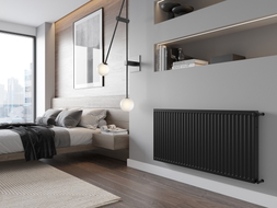 Mexen C21 deskový radiátor 400 x 2800 mm, boční připojení, 2594 W, černý - W421-040-280-70