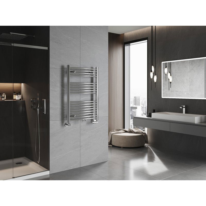 Mexen Ares koupelnový radiátor 900 x 600 mm, 342 W, chrom - W102-0900-600-00-01