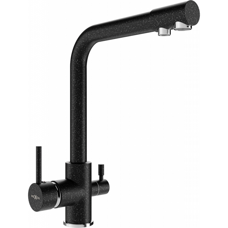 Mexen Duero kuchyňská baterie, černá se skvrnami - 671600-76