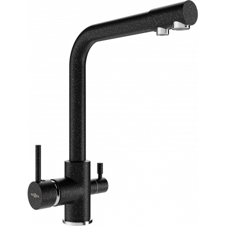 Mexen Duero kuchyňská baterie, černá se skvrnami - 671600-76