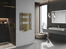 Mexen Ares koupelnový radiátor 900 x 600 mm, 342 W, zlatý - W102-0900-600-00-50