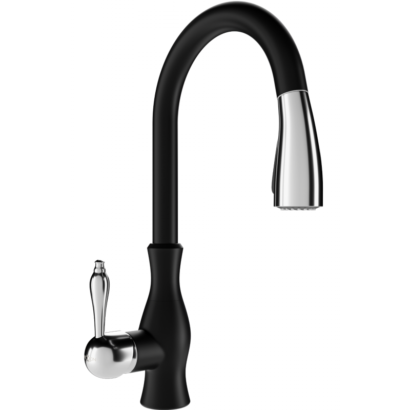 Mexen Savita kuchyňská baterie, černá - 672601-70