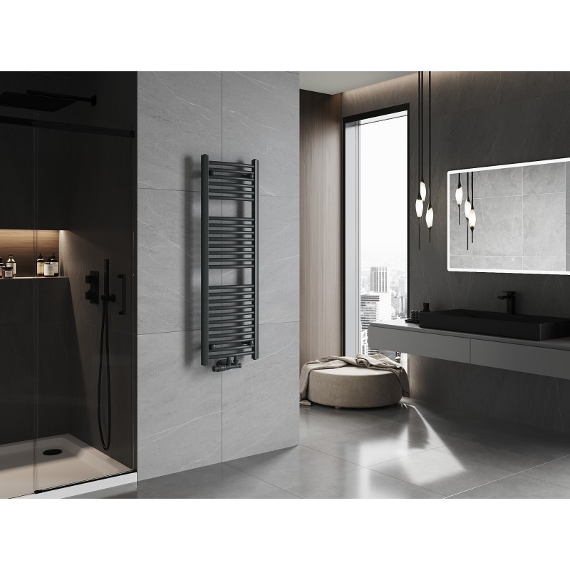 Mexen Ares radiátor koupelnový 1200 x 400 mm, 442 W, antracit - W102-1200-400-00-66