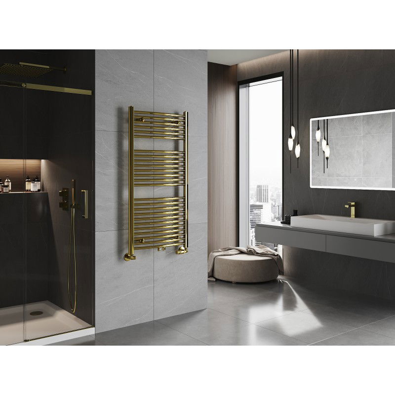 Mexen Ares koupelnový radiátor 1200 x 600 mm, 490 W, zlatý - W102-1200-600-00-50