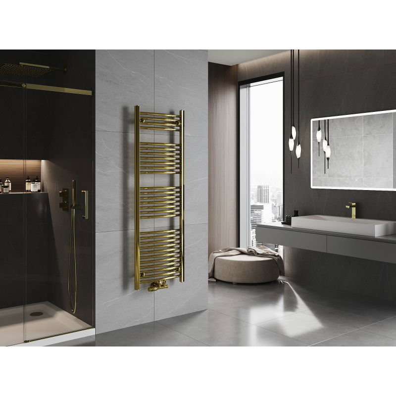 Mexen Ares koupelnový radiátor 1500 x 500 mm, 498 W, zlatý - W102-1500-500-00-50