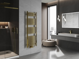 Mexen Ares koupelnový radiátor 1500 x 500 mm, 498 W, zlatý - W102-1500-500-00-50