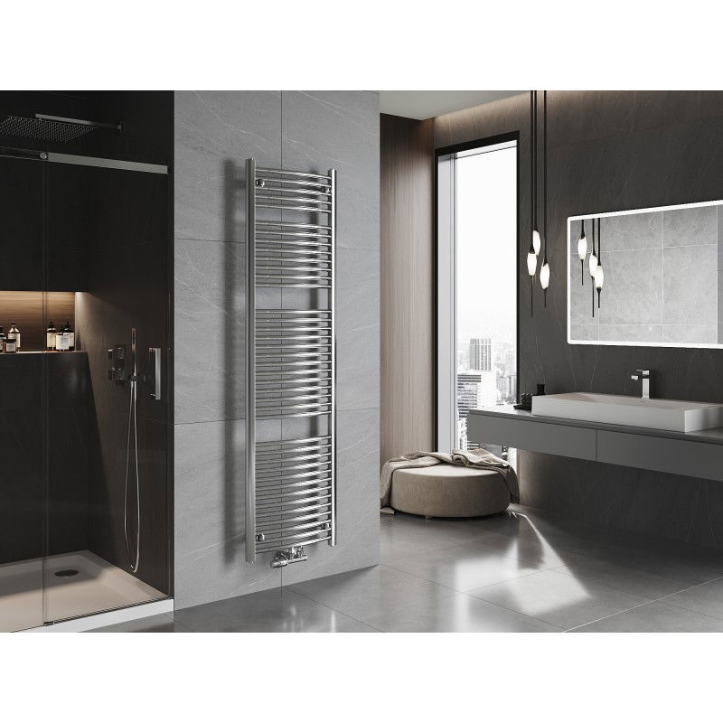 Mexen Ares koupelnový radiátor 1800 x 500 mm, 647 W, chrom - W102-1800-500-00-01