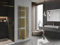 Mexen Ares koupelnový radiátor 1800 x 600 mm, 757 W, zlatý - W102-1800-600-00-50