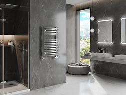 Mexen Helios koupelnový radiátor 800 x 500 mm, 301 W, chrom - W103-0800-500-00-01