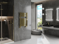 Mexen Helios koupelnový radiátor 800 x 500 mm, 301 W, zlatý - W103-0800-500-00-50