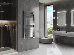 Mexen Helios koupelnový radiátor 1200 x 600 mm, 521 W, chrom - W103-1200-600-00-01