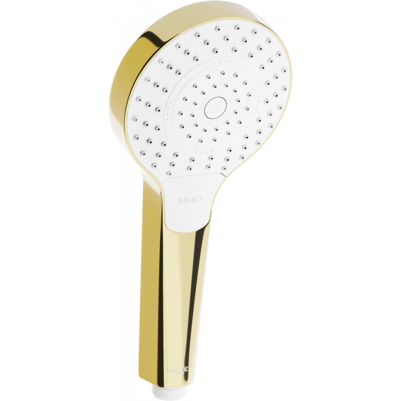 Mexen R-05 sprchová hlavice 3-funkční, zlatá/bílá - 79505-50