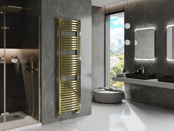 Mexen Helios koupelnový radiátor 1800 x 500 mm, 667 W, zlatý - W103-1800-500-00-50