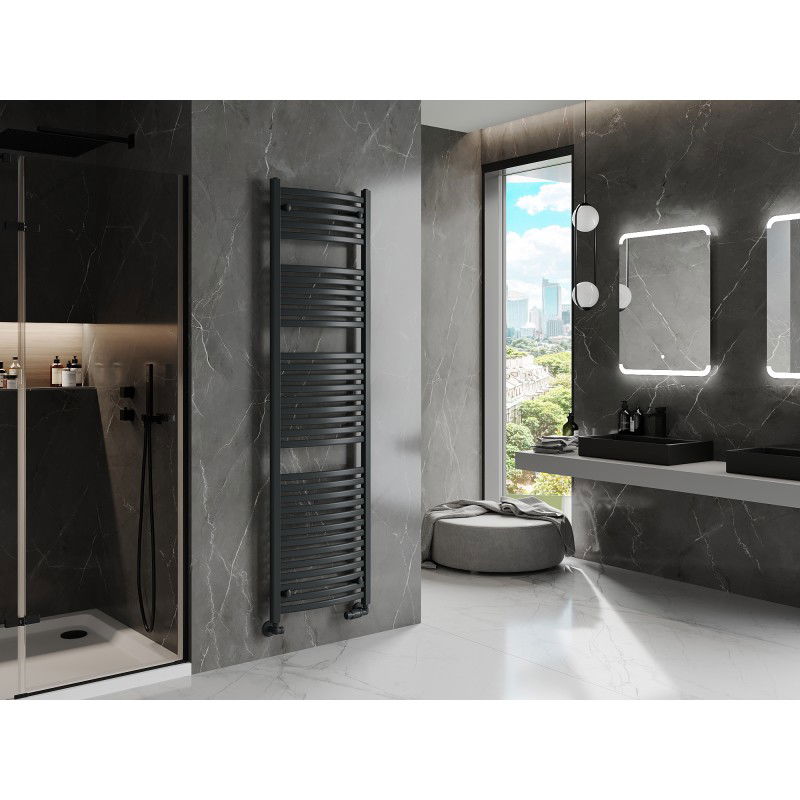 Mexen Helios koupelnový radiátor 1800 x 500 mm, 844 W, antracit - W103-1800-500-00-66