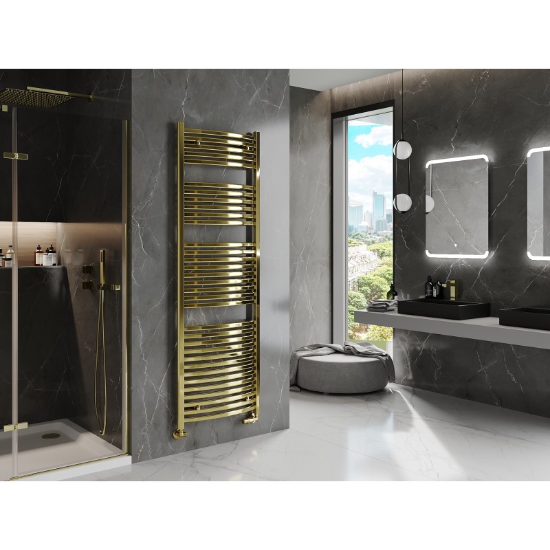 Mexen Helios koupelnový radiátor 1800 x 600 mm, 782 W, zlatý - W103-1800-600-00-50