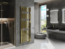 Mexen Helios koupelnový radiátor 1800 x 600 mm, 782 W, zlatý - W103-1800-600-00-50