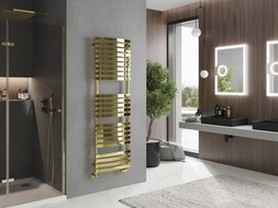 Mexen Bachus koupelnový radiátor 1600 x 500 mm, 679 W, zlatý - W109-1600-500-00-50