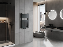 Mexen Uran koupelnový radiátor 800 x 500 mm, 364 W, antracit - W105-0800-500-00-66