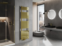 Mexen Uran koupelnový radiátor 1800 x 500 mm, 633 W, zlatý - W105-1800-500-00-50