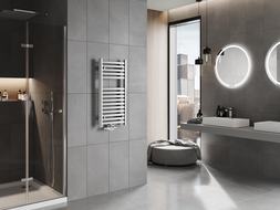 Mexen Hades topný žebřík 800 x 400 mm, 253 W, chrom - W104-0800-400-00-01