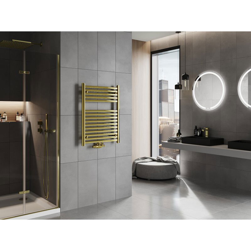 Mexen Hades koupelnový radiátor 800 x 600 mm, 357 W, zlatý - W104-0800-600-00-50