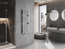 Mexen Hades koupelnový radiátor 1200 x 400 mm, 373 W, chrom - W104-1200-400-00-01