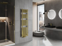 Mexen Hades radiátor do koupelny 1500 x 400 mm, 461 W, zlatý - W104-1500-400-00-50