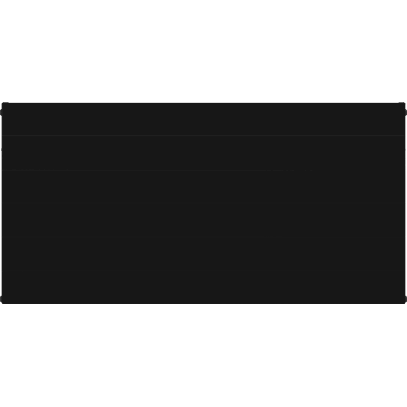 Mexen Line CL11 deskový radiátor 500 x 1100 mm, boční připojení, 751 W, černý - W411L-050-110-70