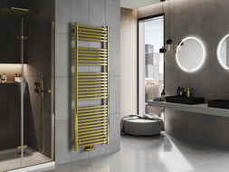 Mexen Hades koupelnový radiátor 1800 x 600 mm, 790 W, zlatý - W104-1800-600-00-50