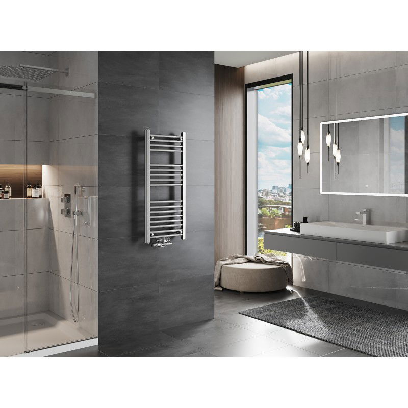 Mexen Mars koupelnový radiátor 900 x 400 mm, 244 W, chrom - W110-0900-400-00-01