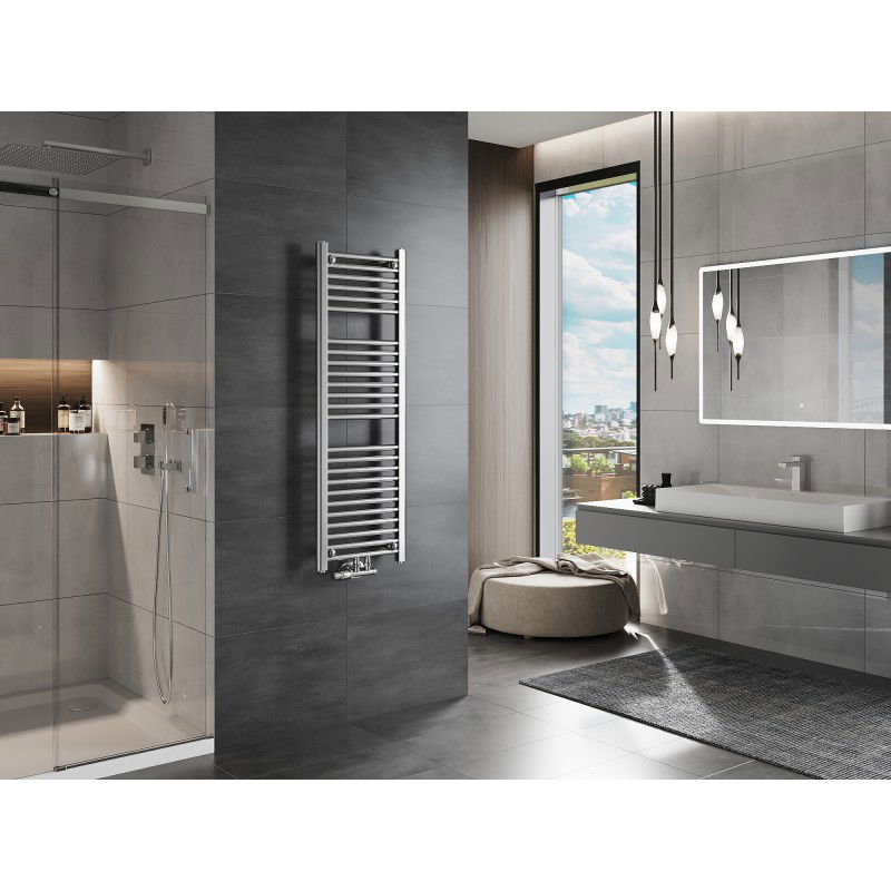 Mexen Mars koupelnový radiátor 1200 x 400 mm, 346 W, chrom - W110-1200-400-00-01