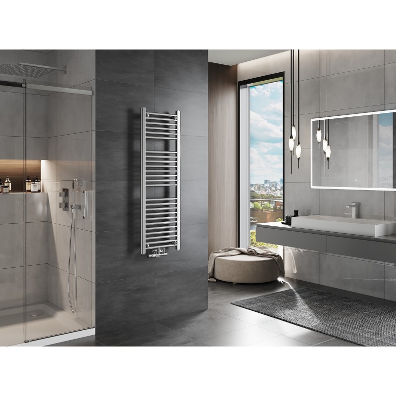 Mexen Mars radiátor koupelnový 1200 x 400 mm, 346 W, chrom - W110-1200-400-00-01