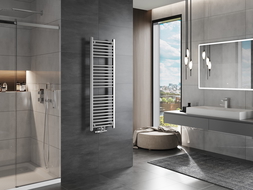 Mexen Mars koupelnový radiátor 1200 x 400 mm, 346 W, chrom - W110-1200-400-00-01