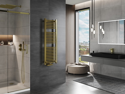 Mexen Mars koupelnový radiátor 1200 x 400 mm, 346 W, zlatý - W110-1200-400-00-50