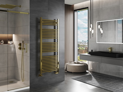 Mexen Mars koupelnový radiátor 1500 x 600 mm, 576 W, zlatý - W110-1500-600-00-50