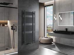 Mexen Mars koupelnový radiátor 1500 x 600 mm, 729 W, antracit - W110-1500-600-00-66